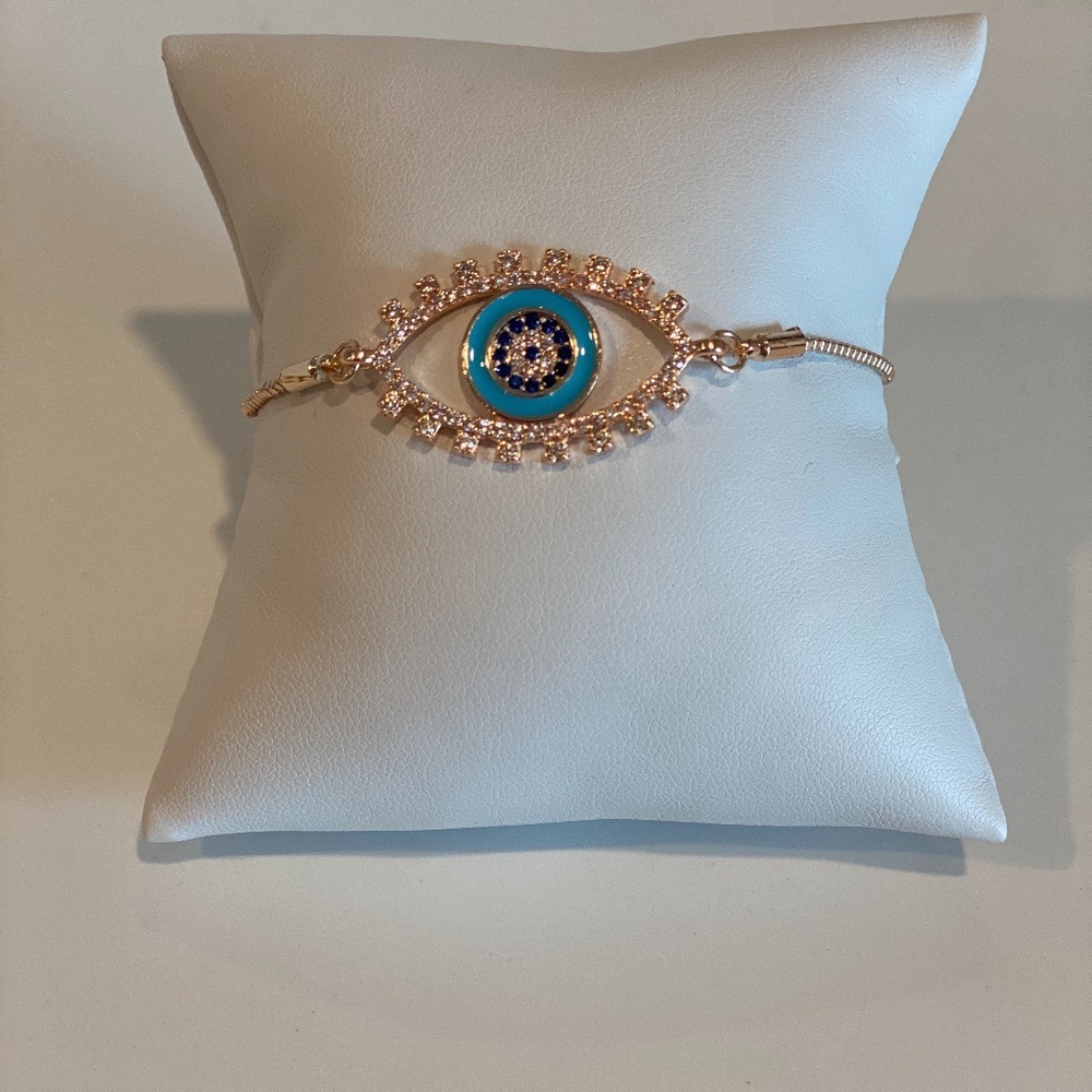Evil eye adjustable bracelet #0020